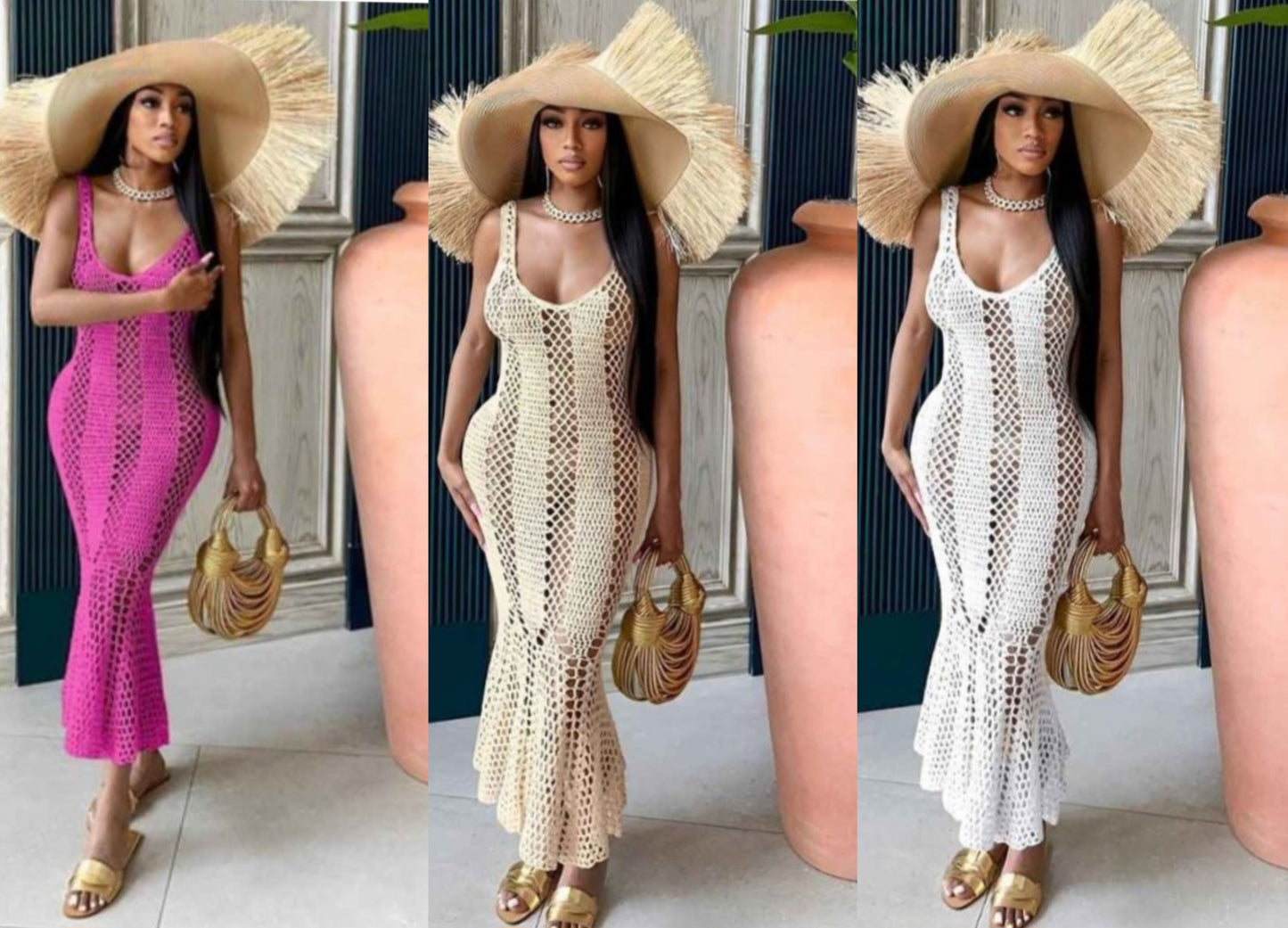 Beach style crochet.