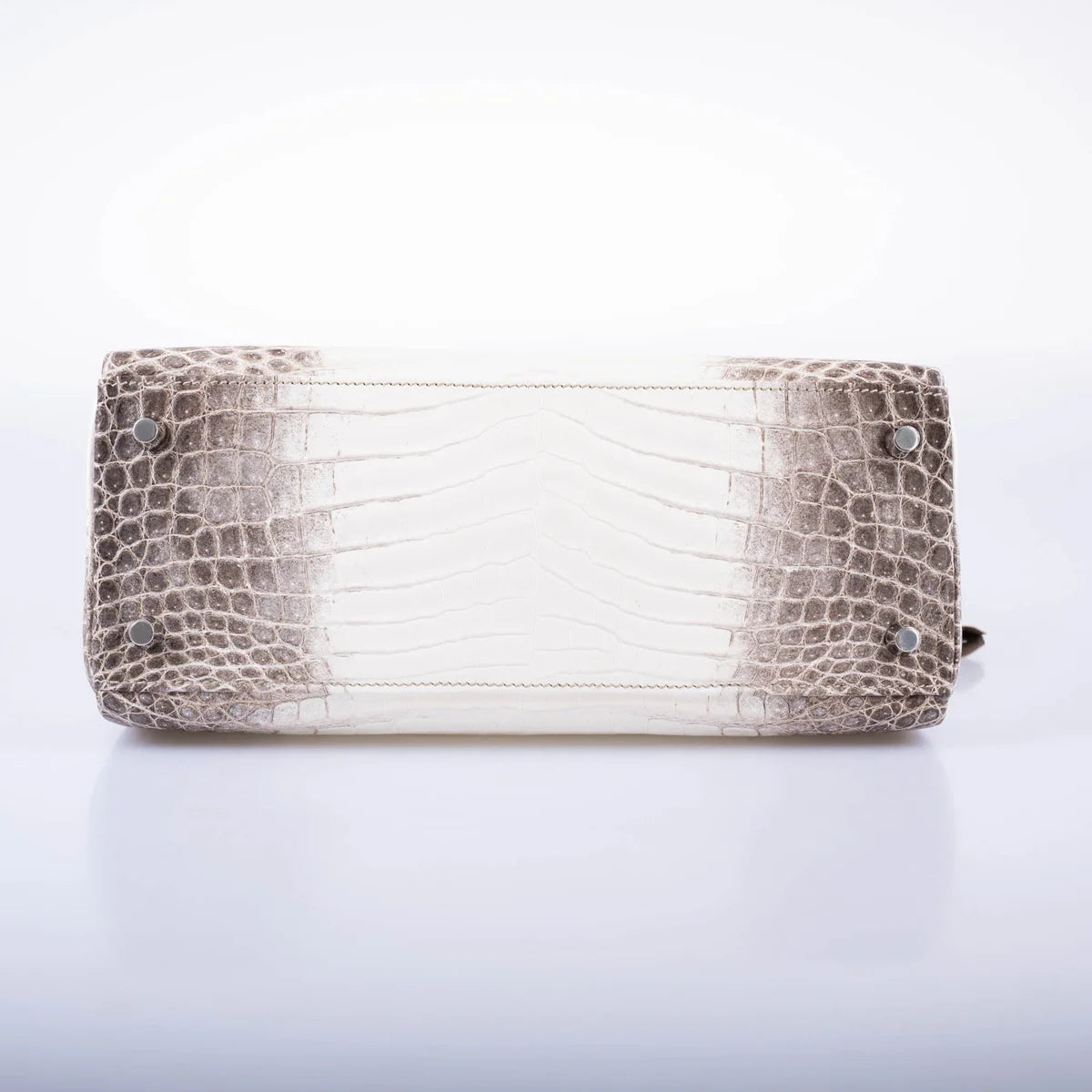 Hermès Diamond Himalayan Kelly 28 Matte Nilo Crocodile 18K White Gold Diamond Hardware