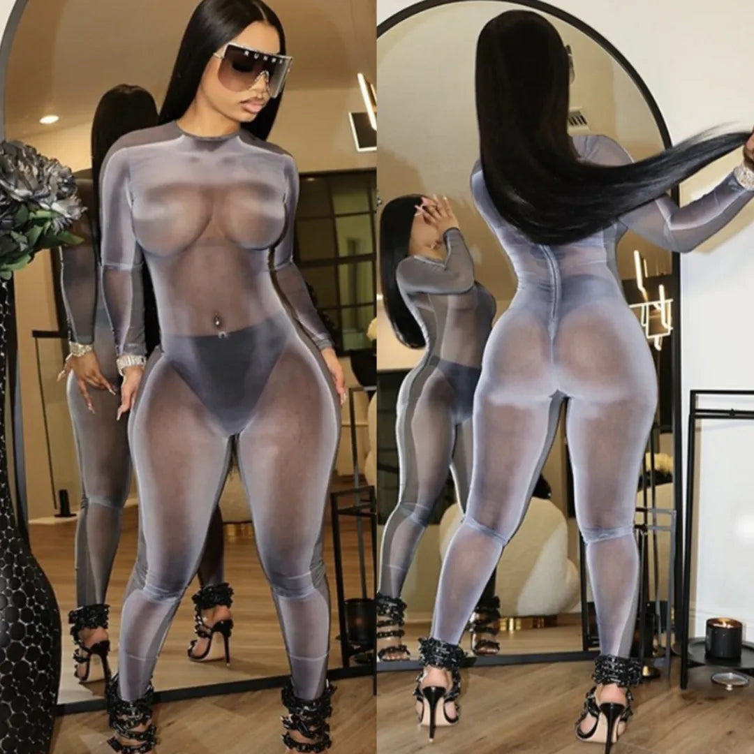 Sexy transparent jumpsuit