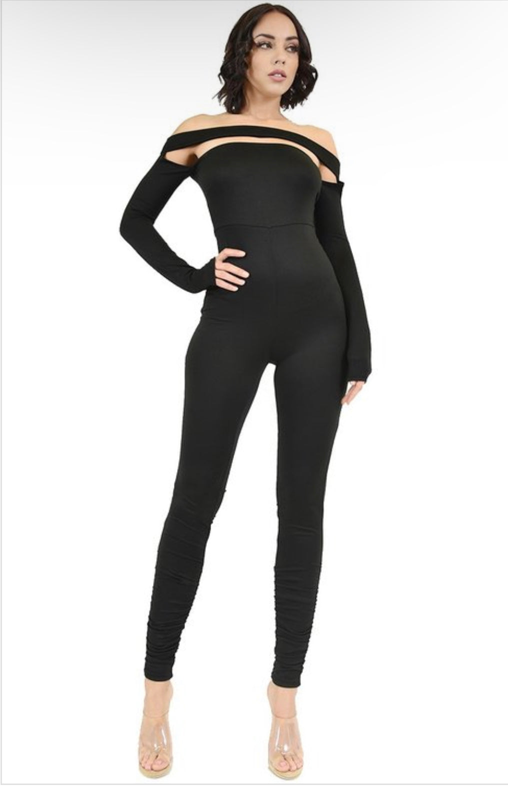 OFF SHOULDER CUTOUT Jumpsuit