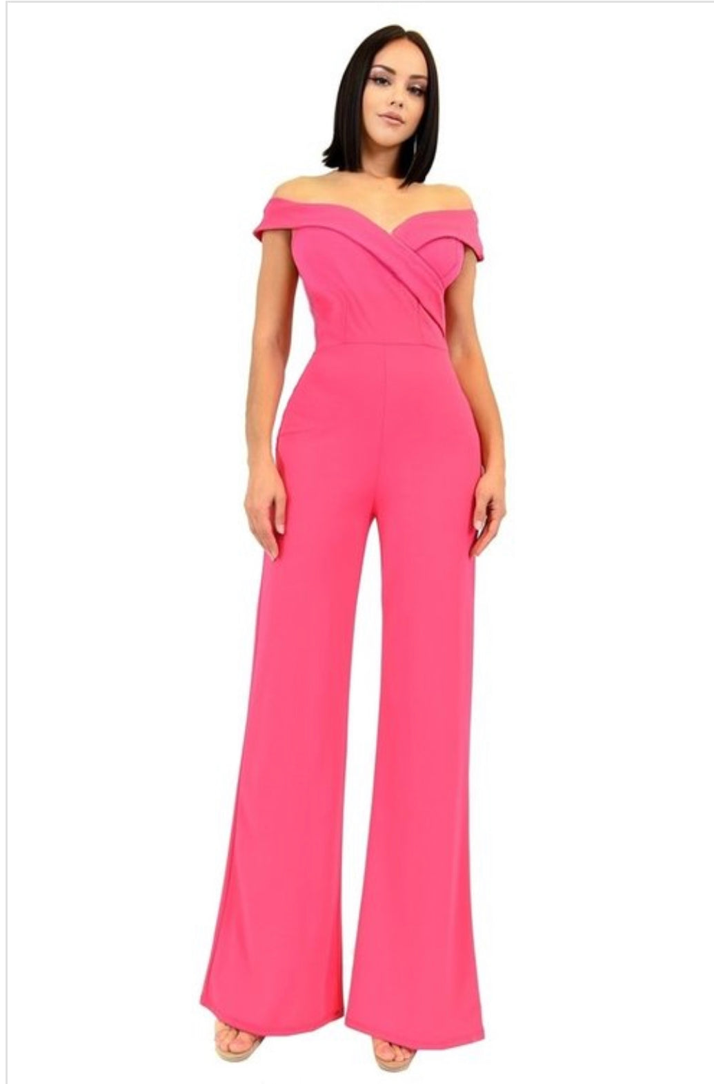 SOLID OFF JUMPSUIT