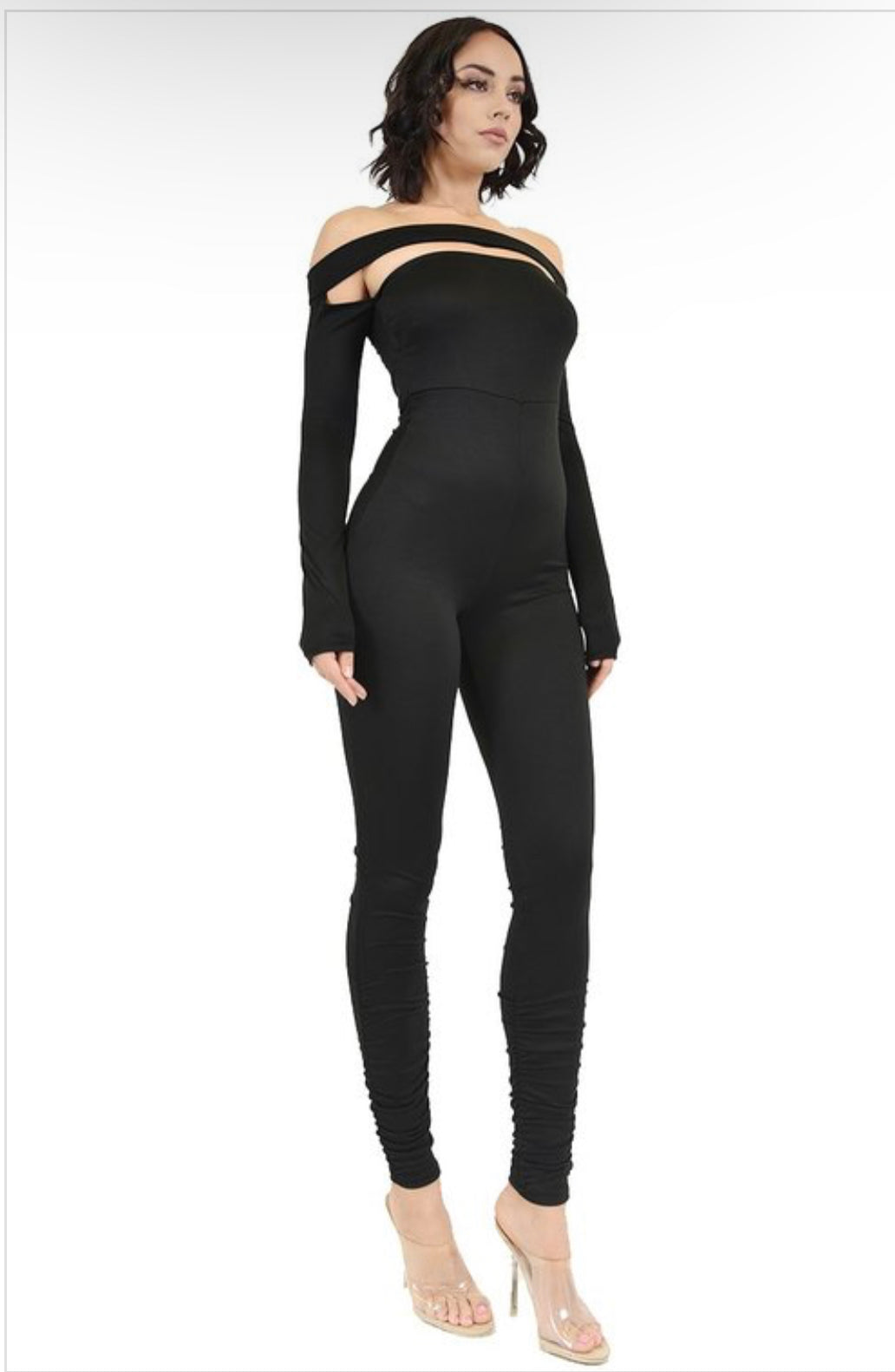 OFF SHOULDER CUTOUT Jumpsuit
