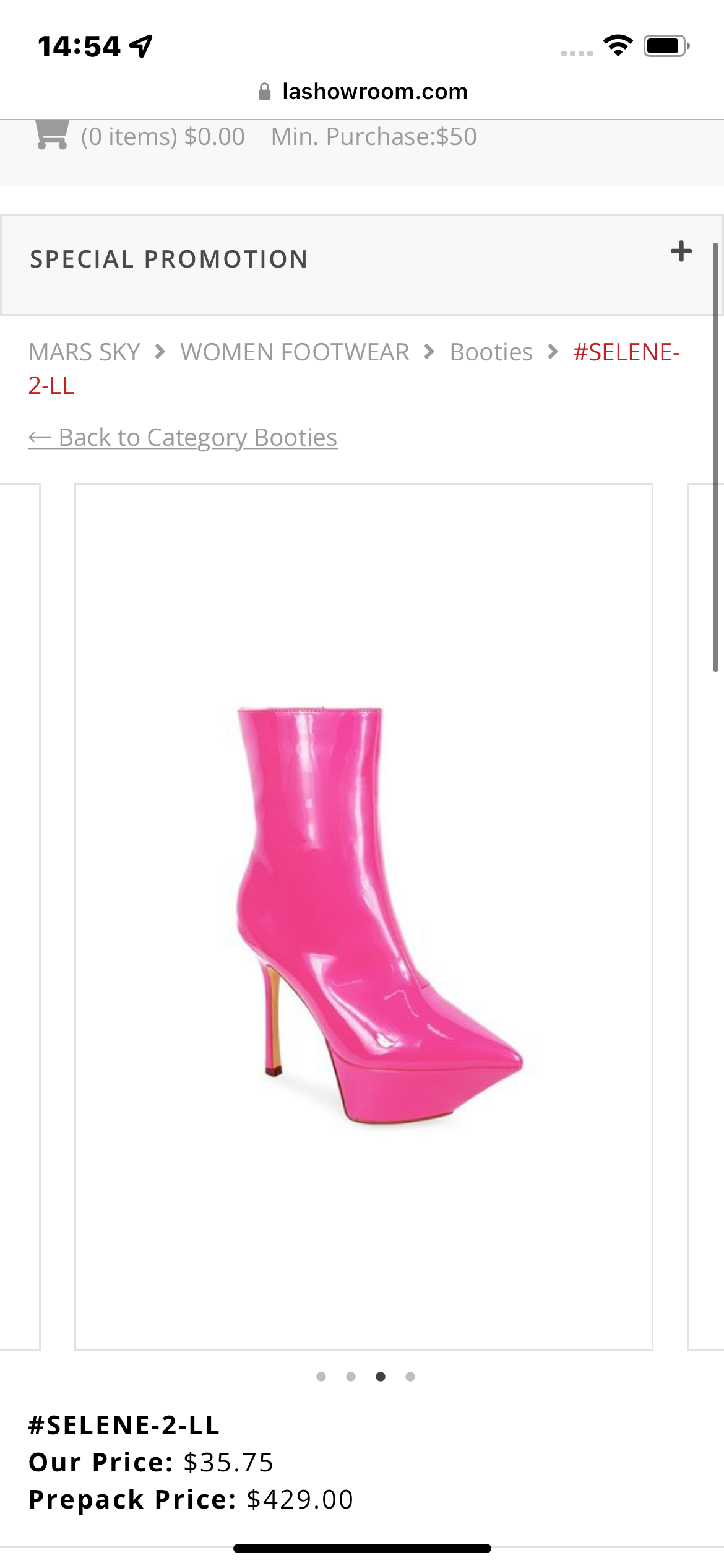 JEALOUSY PLATFORM STILETTO BOOTIE IN BLACK PATENT