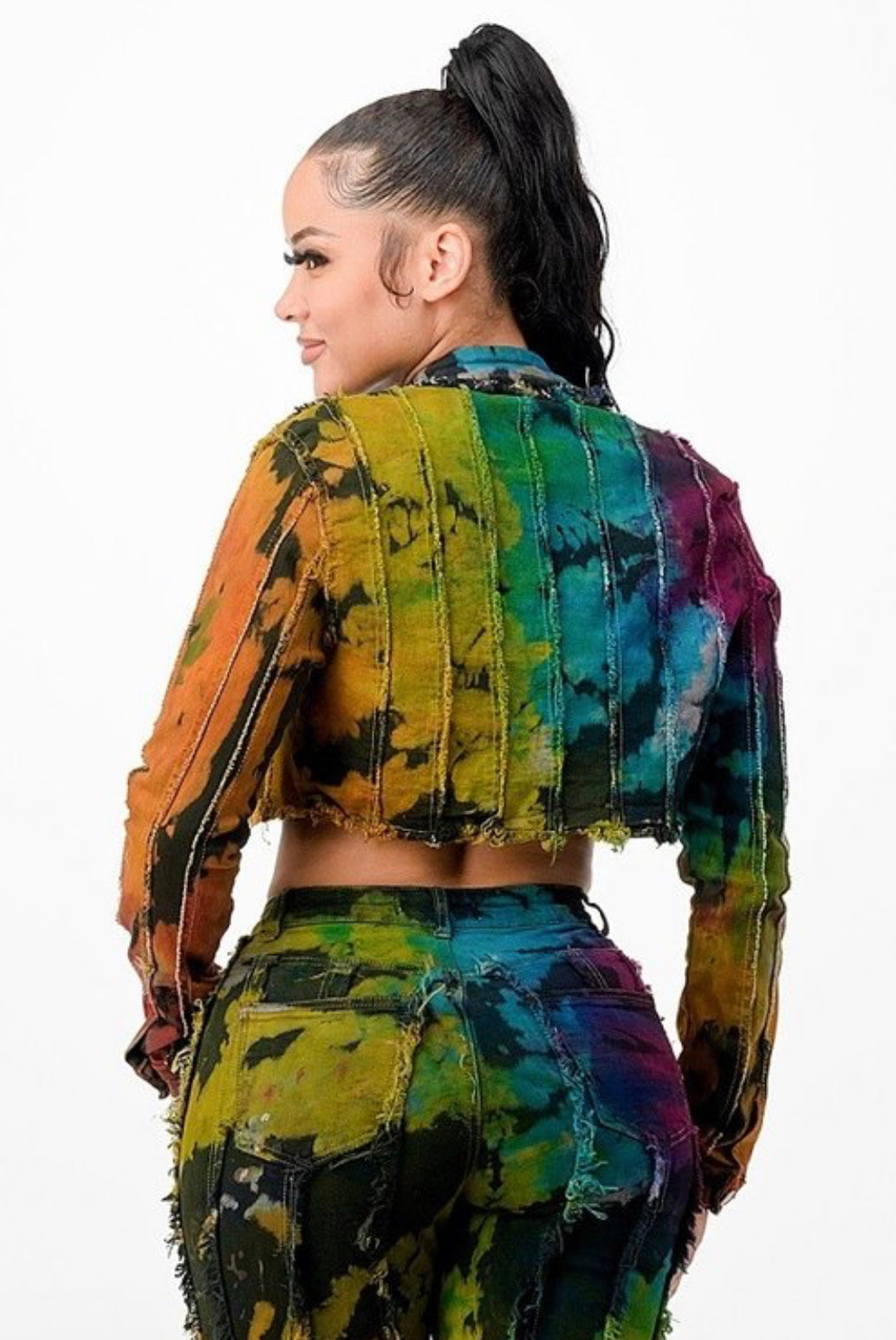 Verti patch long sleeve jacket