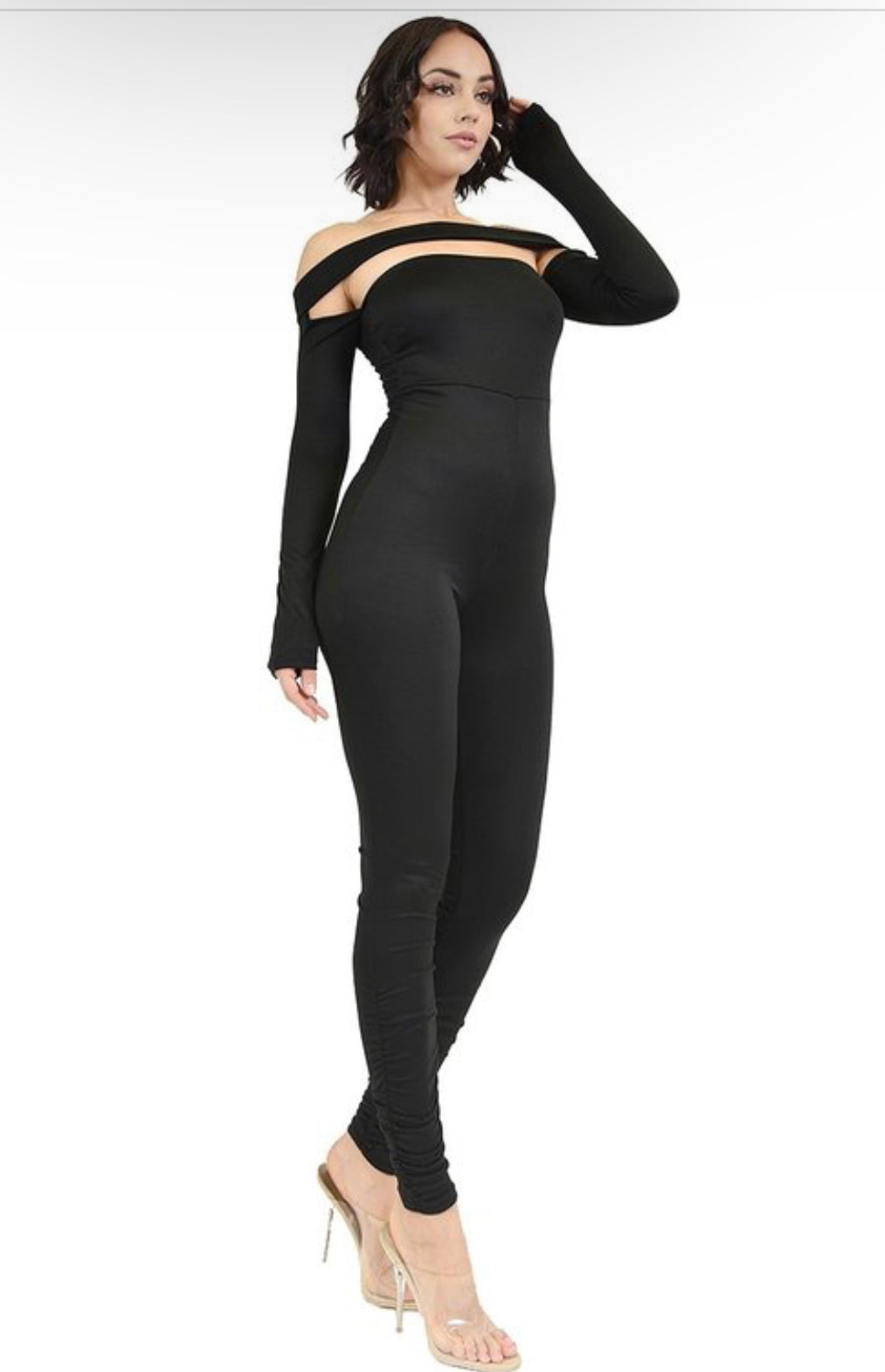 OFF SHOULDER CUTOUT Jumpsuit