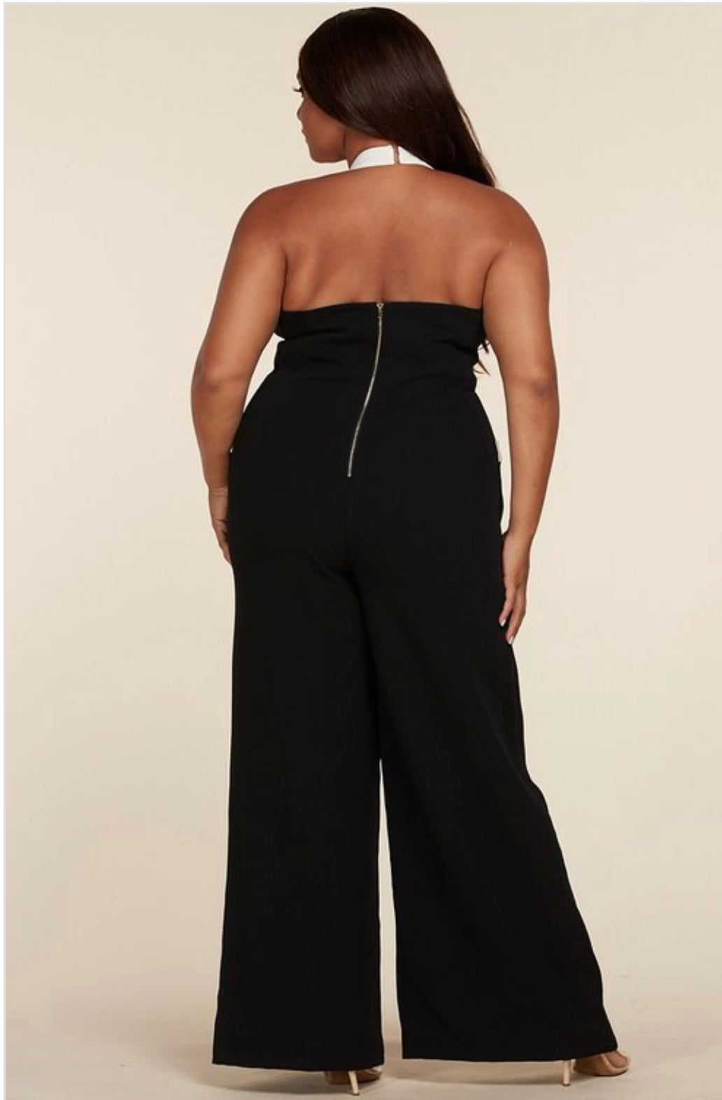 Halter jumpsuit plus