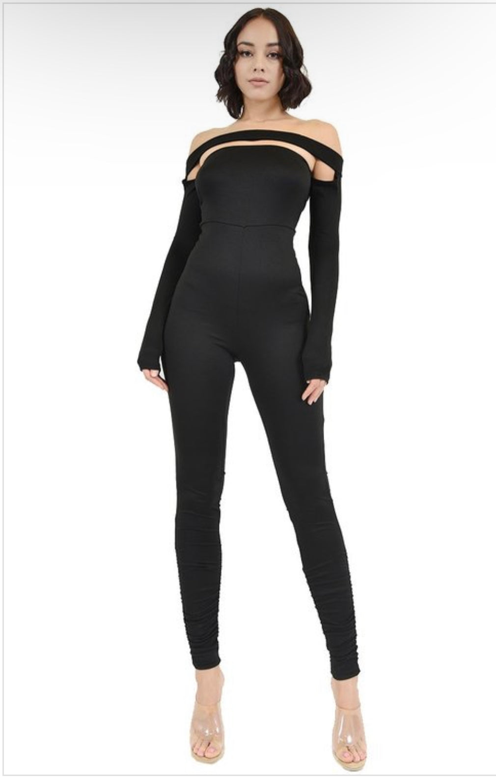 OFF SHOULDER CUTOUT Jumpsuit