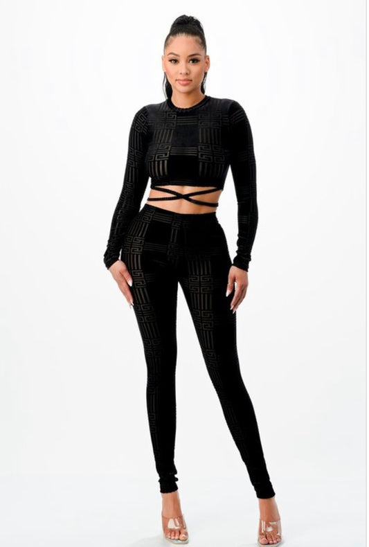 Ladies Cable Ribbed Knitted Baggy Casual 2 Pcs Loungewear Set