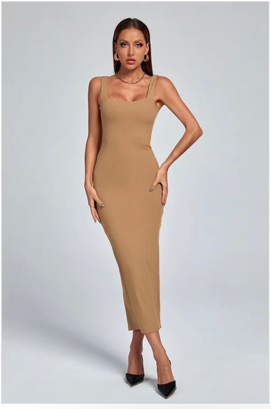 Neck sling dress