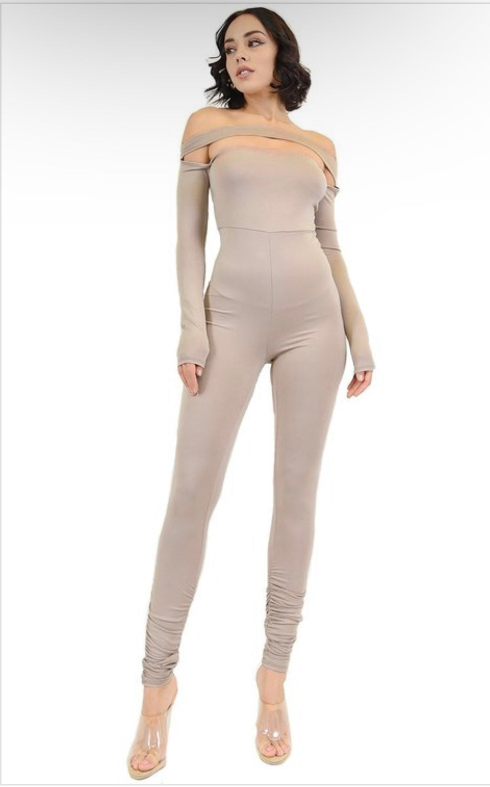 OFF SHOULDER CUTOUT Jumpsuit