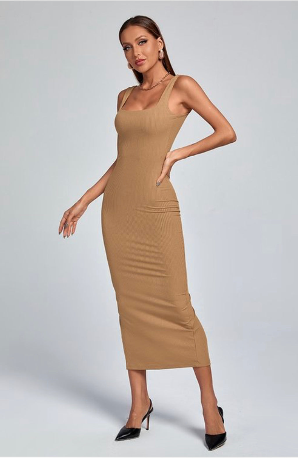 Neck sling dress