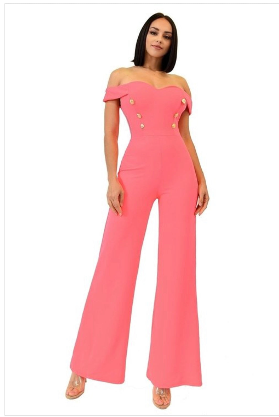 OFF SHOULDER JUMPSUIT