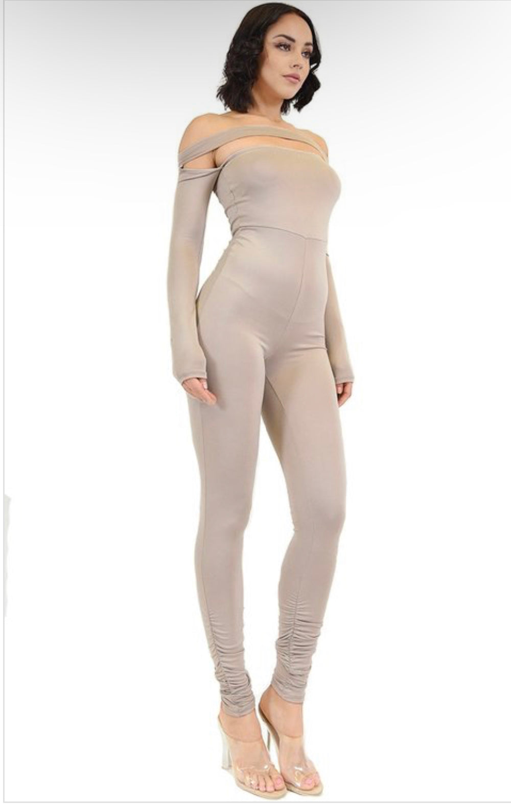 OFF SHOULDER CUTOUT Jumpsuit