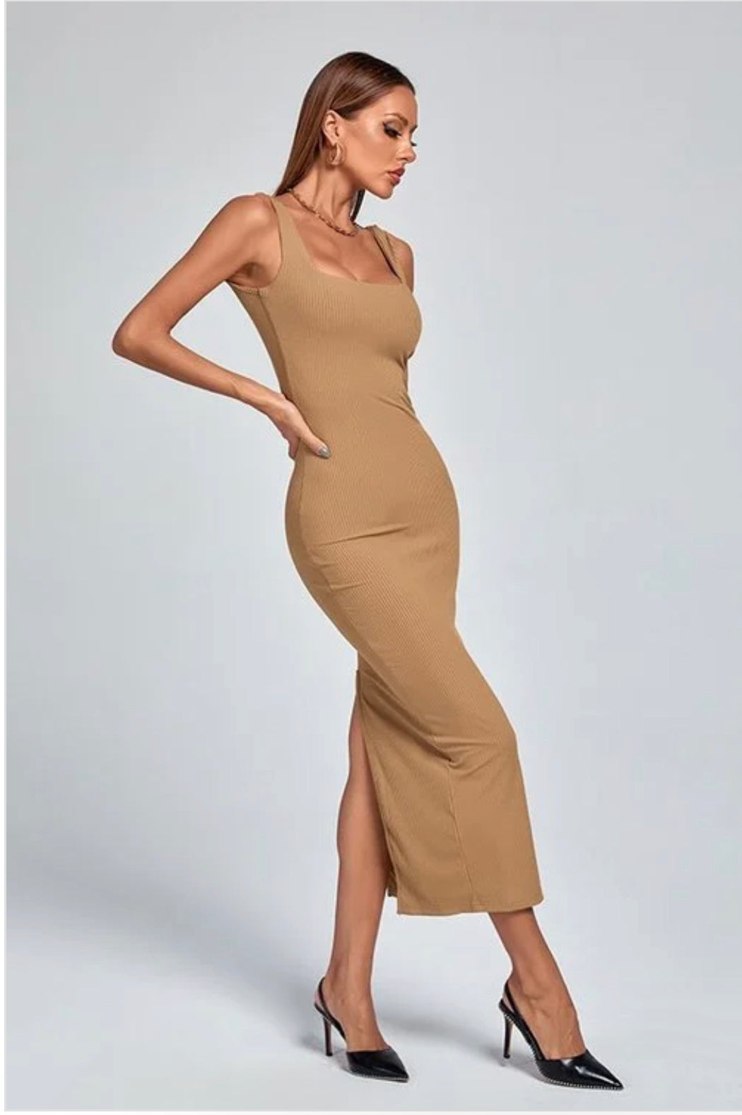 Neck sling dress