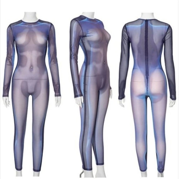 Sexy transparent jumpsuit