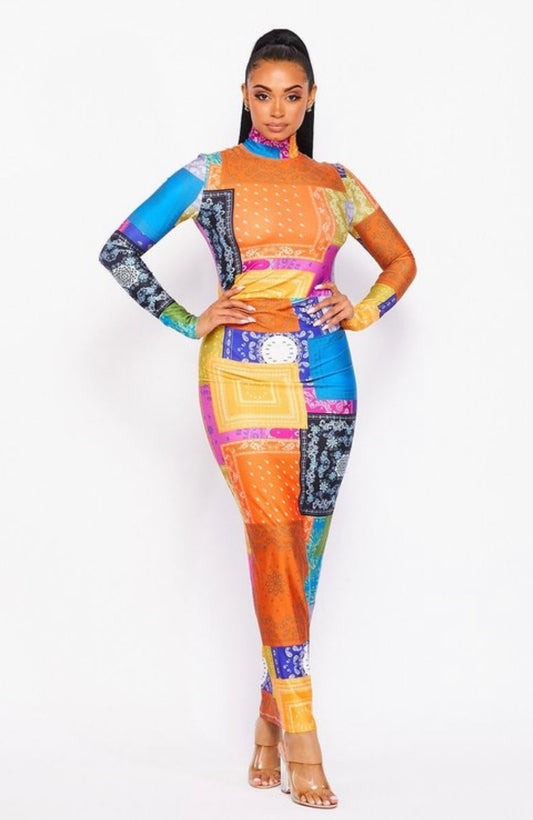 Colors maxi dress