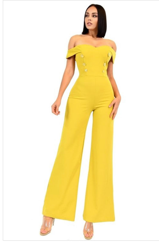 OFF SHOULDER JUMPSUIT