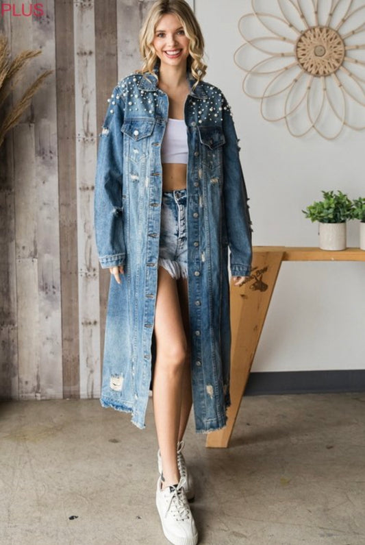 Rhinestone Denim Jacket