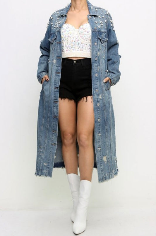 PEARL EMBELLISHED JACKET