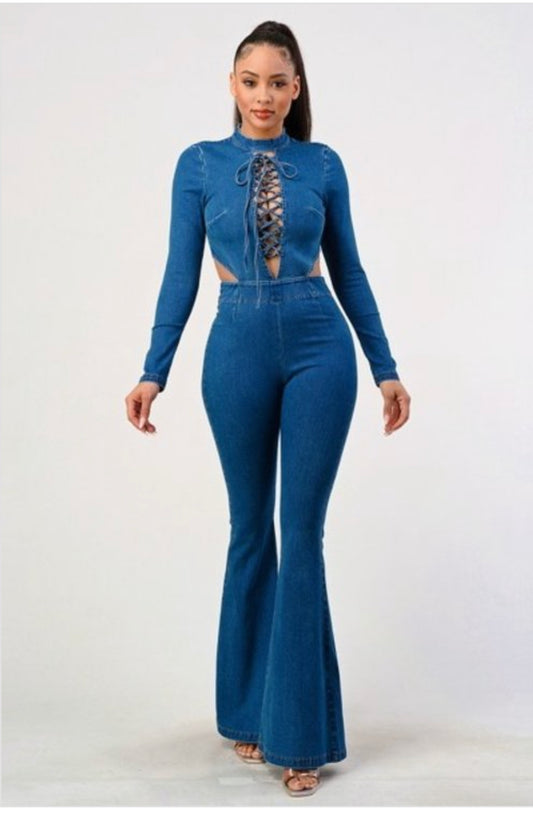 Sexy thang Denim Jumpsuit
