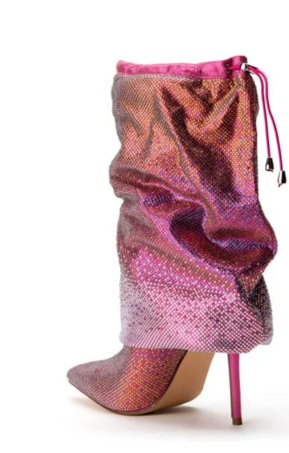 BLING STILETTO BOOTIE IN PINK